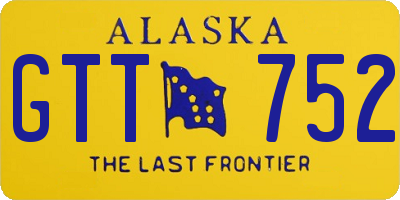 AK license plate GTT752