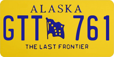 AK license plate GTT761