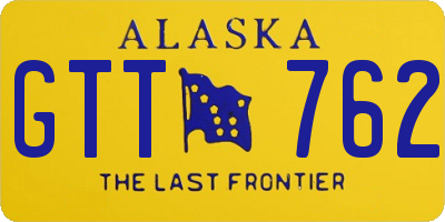 AK license plate GTT762