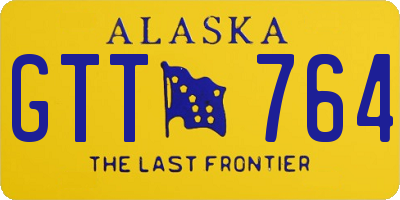 AK license plate GTT764