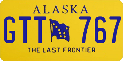 AK license plate GTT767