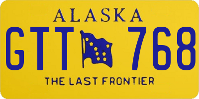AK license plate GTT768