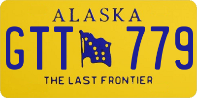 AK license plate GTT779