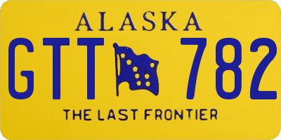 AK license plate GTT782