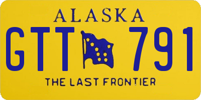 AK license plate GTT791
