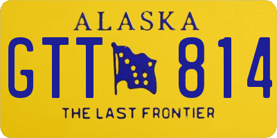 AK license plate GTT814