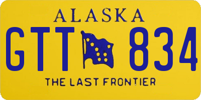 AK license plate GTT834