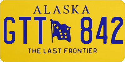 AK license plate GTT842