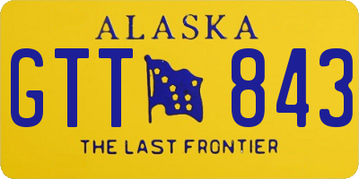 AK license plate GTT843