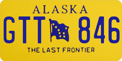 AK license plate GTT846