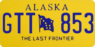 AK license plate GTT853