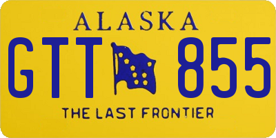 AK license plate GTT855