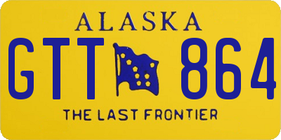 AK license plate GTT864