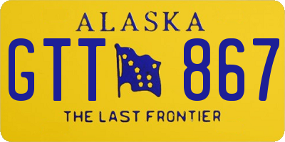 AK license plate GTT867