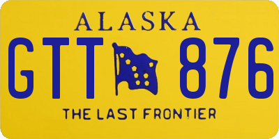 AK license plate GTT876