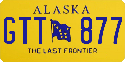 AK license plate GTT877