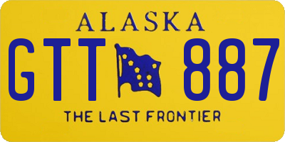 AK license plate GTT887