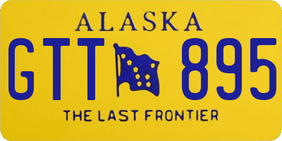 AK license plate GTT895
