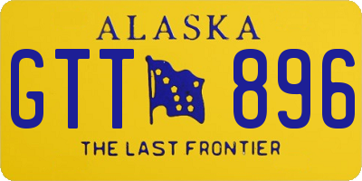 AK license plate GTT896