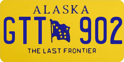 AK license plate GTT902