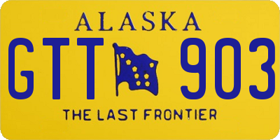 AK license plate GTT903