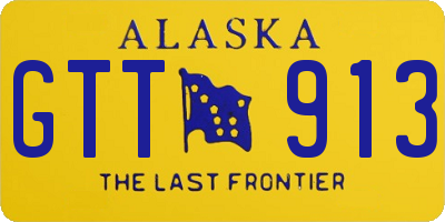 AK license plate GTT913