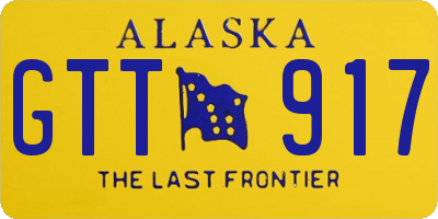 AK license plate GTT917