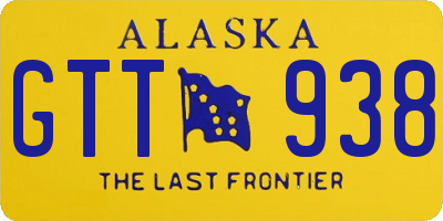 AK license plate GTT938