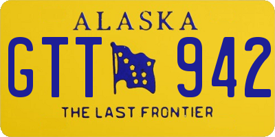 AK license plate GTT942