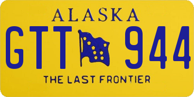 AK license plate GTT944