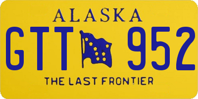 AK license plate GTT952