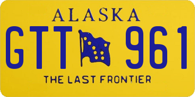 AK license plate GTT961