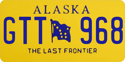 AK license plate GTT968