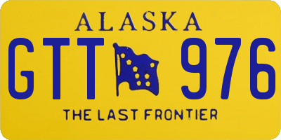AK license plate GTT976