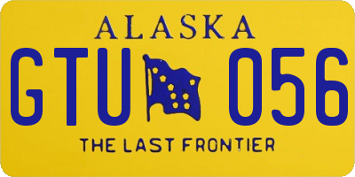 AK license plate GTU056