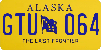 AK license plate GTU064