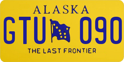AK license plate GTU090