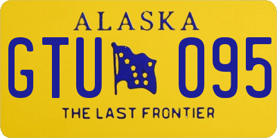 AK license plate GTU095
