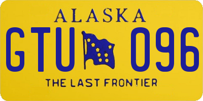 AK license plate GTU096