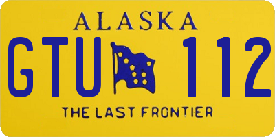 AK license plate GTU112