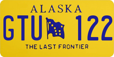 AK license plate GTU122
