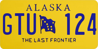 AK license plate GTU124