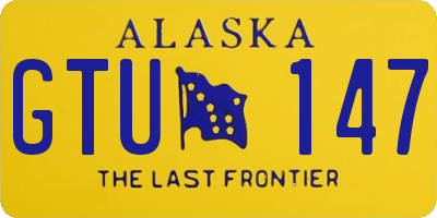 AK license plate GTU147