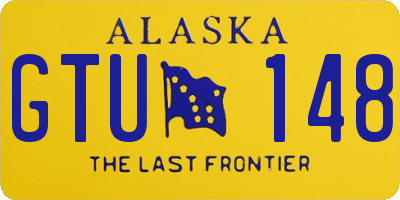 AK license plate GTU148