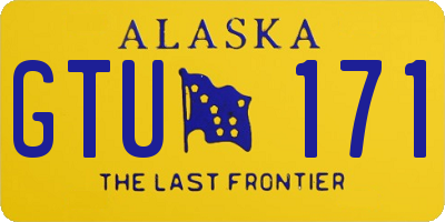 AK license plate GTU171
