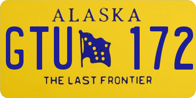 AK license plate GTU172