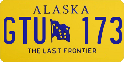 AK license plate GTU173