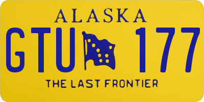 AK license plate GTU177