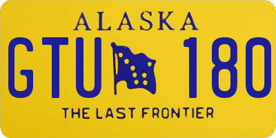AK license plate GTU180