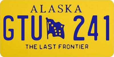 AK license plate GTU241